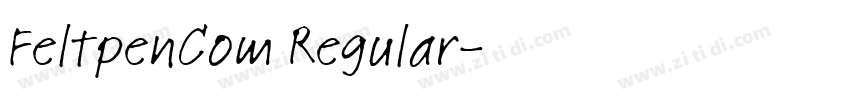 FeltpenCom Regular字体转换